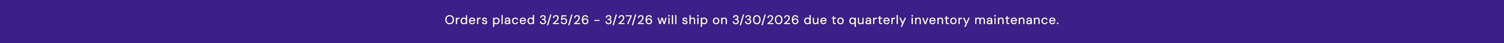 March26 quarterly inventory maintenance