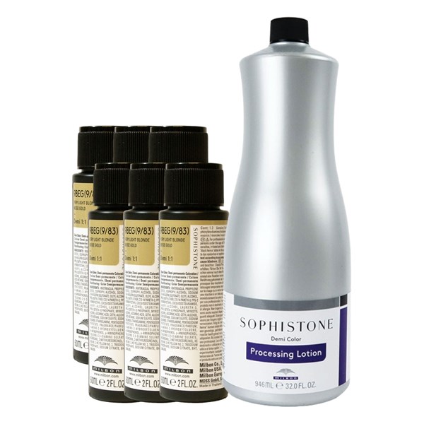 Milbon Buy 6 Sophistone Demi Color, Get 1 Sophistone Processing Lotion FREE!